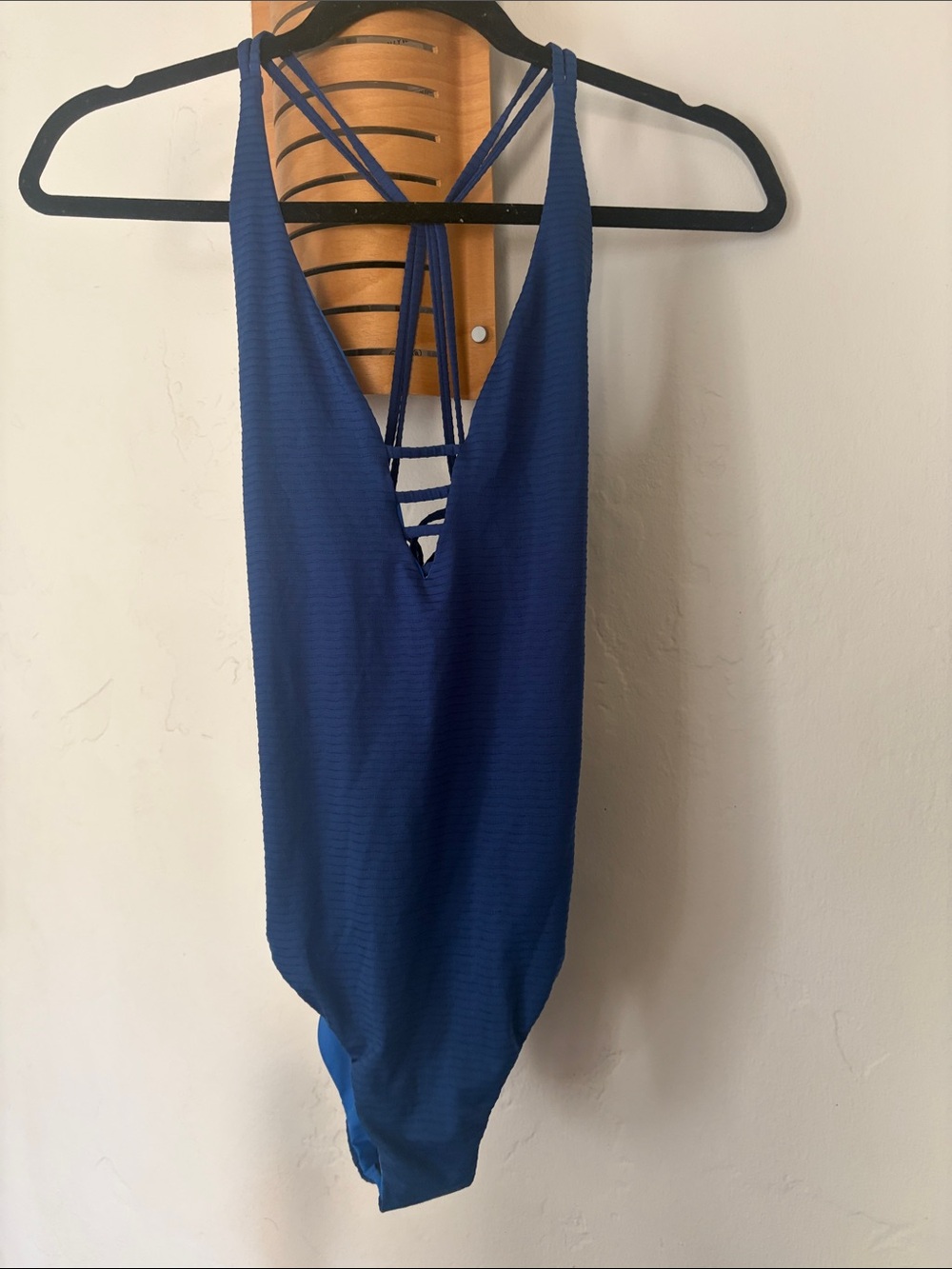 Patagonia Deep Blue One-Piece Swimsuit with Strappy Back
